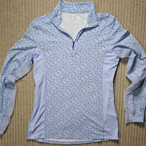 Dover Saddlery Tops - Dover Saddlery Riding Sport size M 1/4 zip pullover top equestrian Horsebit.